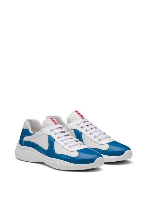 black and blue prada sneakers|blue and white Prada shoes.